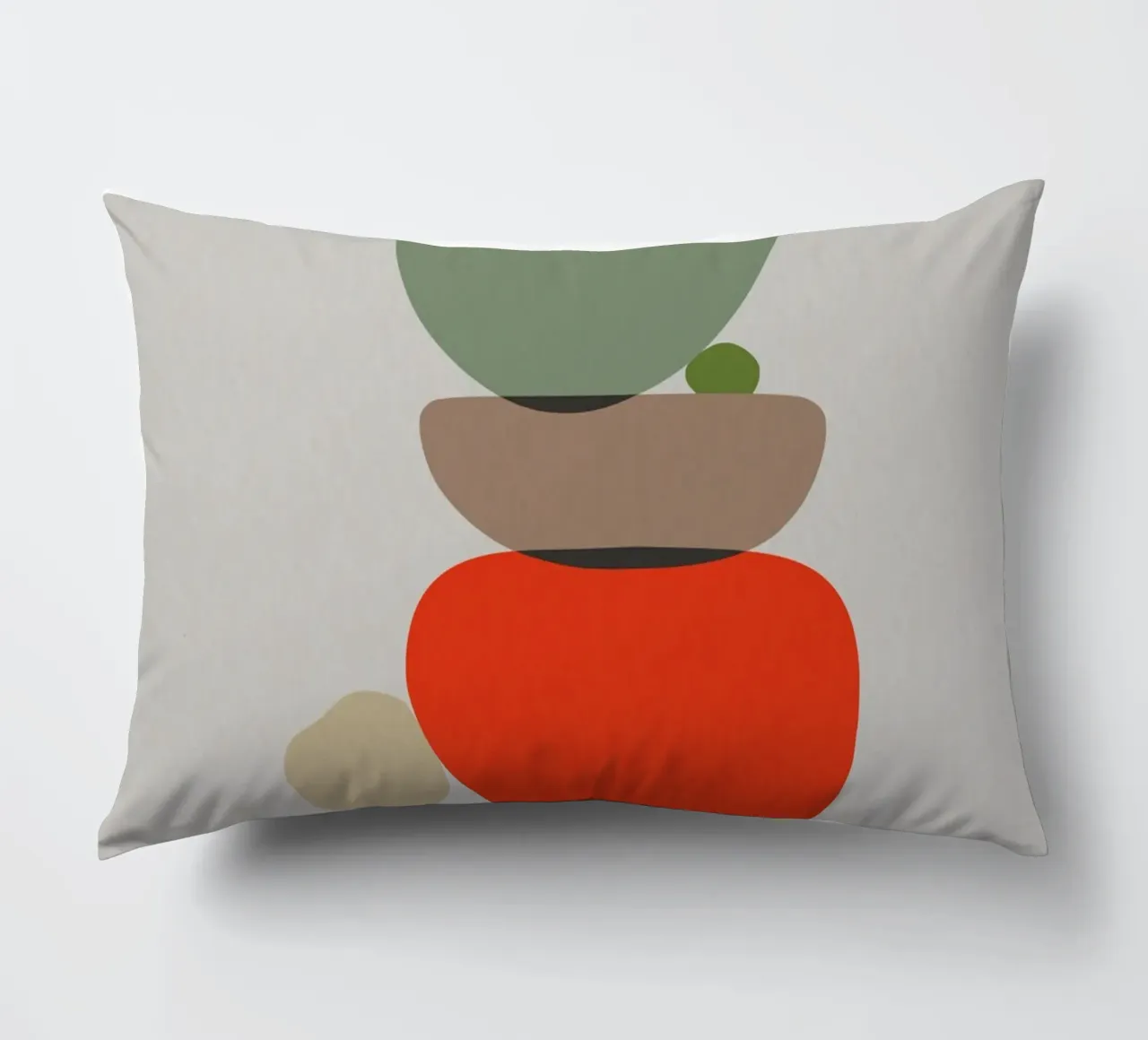 Balancing Shapes No. 3 cuscino da lazydaypaper