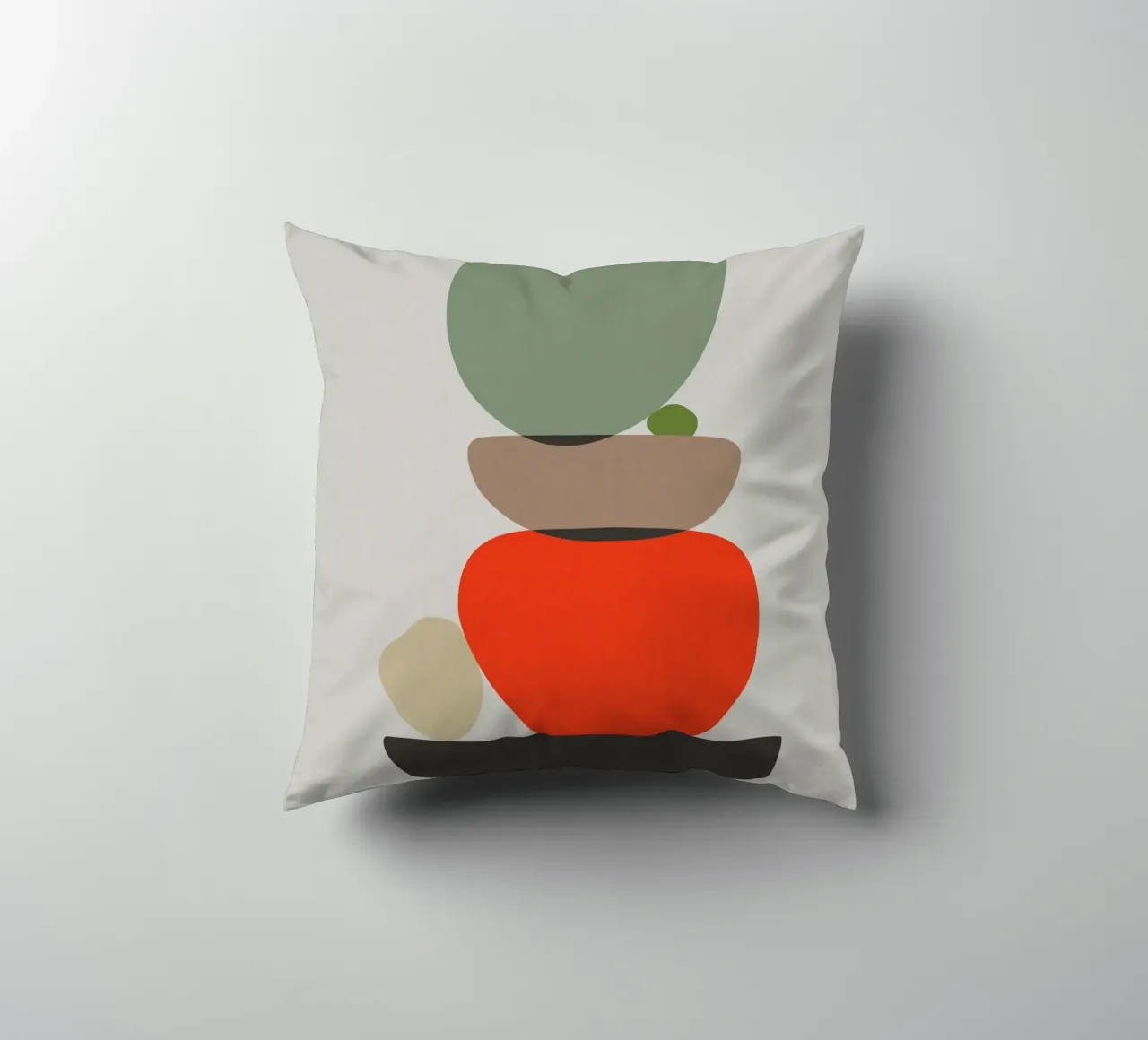 Balancing Shapes No. 3 cuscino da lazydaypaper