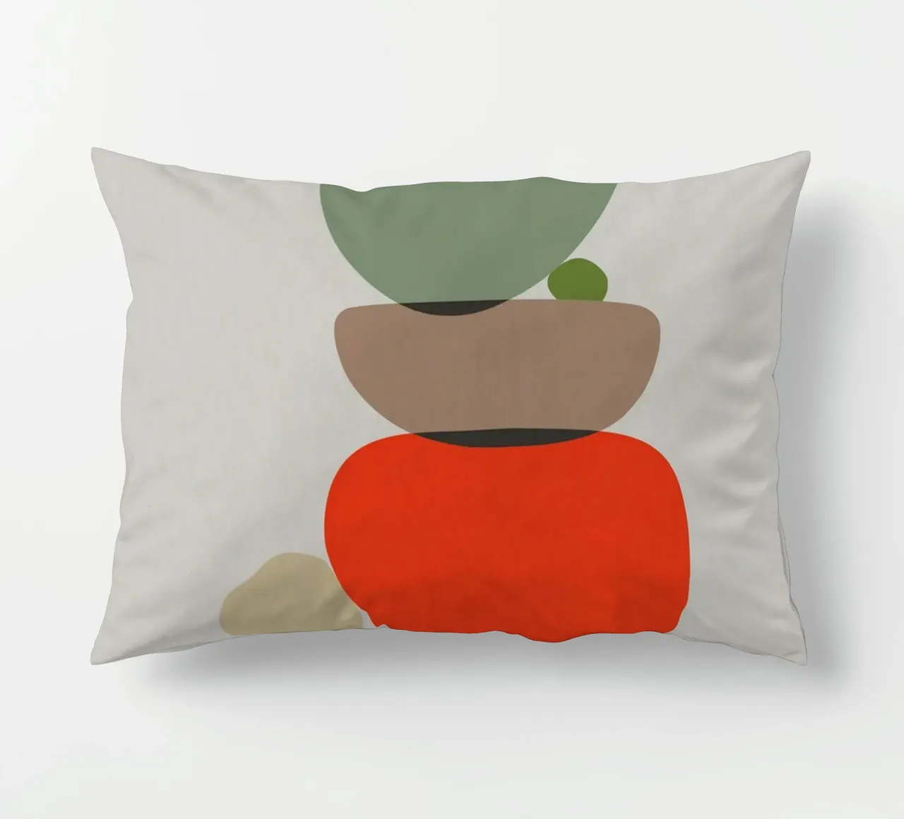 Balancing Shapes No. 3 cuscino da lazydaypaper