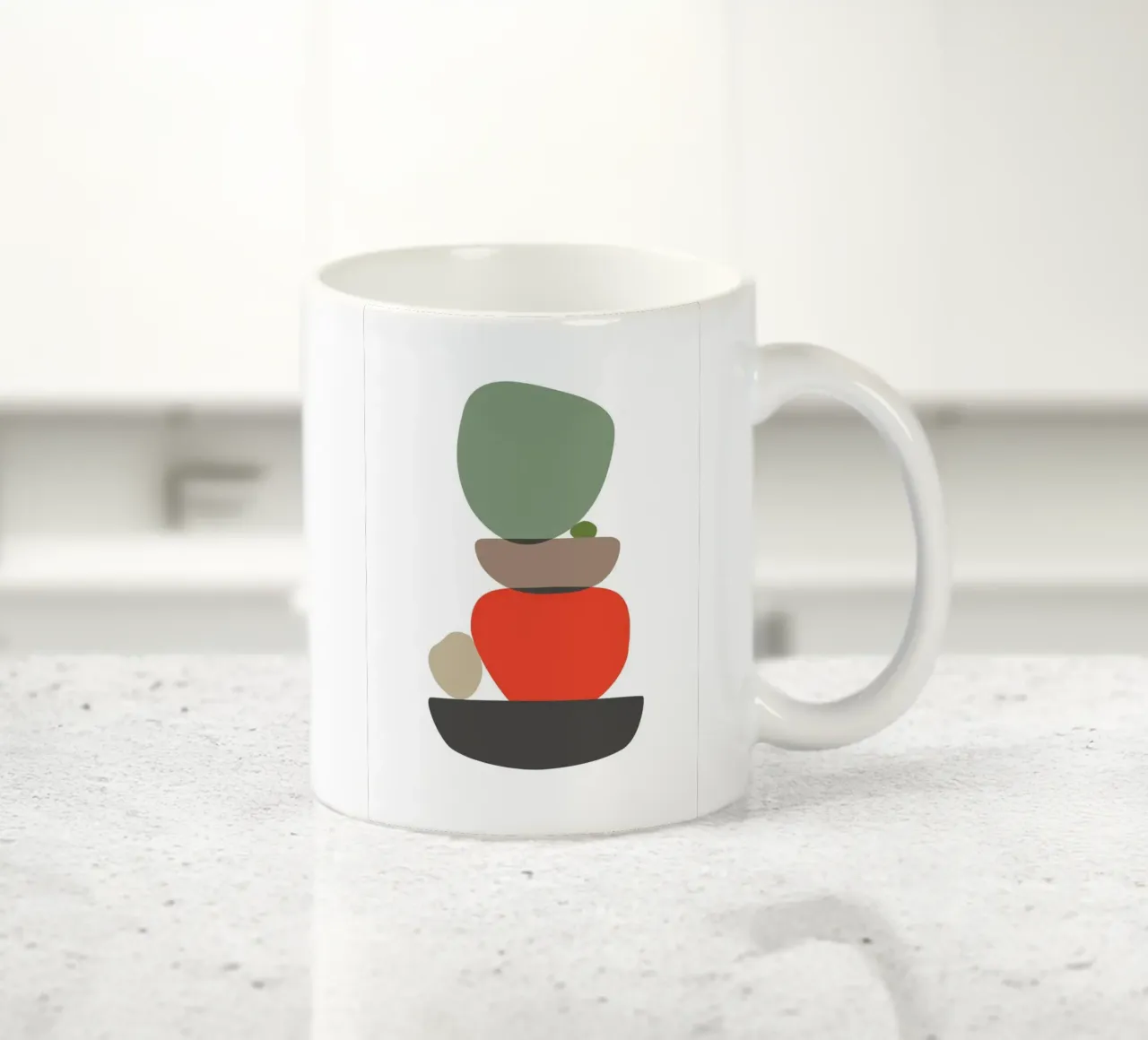 Balancing Shapes No. 3 tazza in ceramica da lazydaypaper