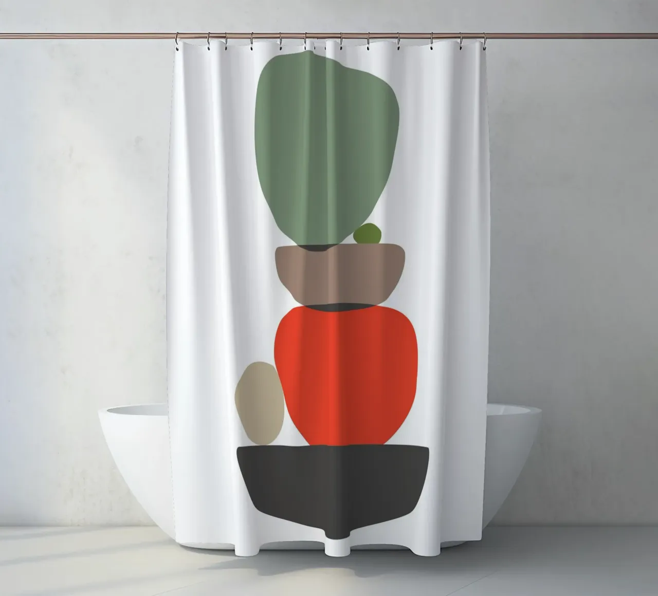 Balancing Shapes No. 3 tenda da doccia da lazydaypaper