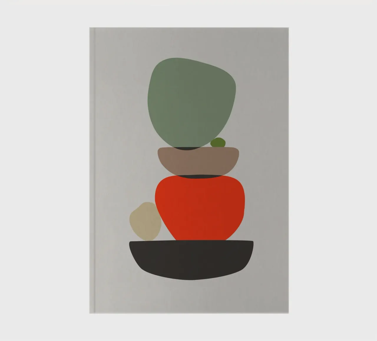 Balancing Shapes No. 3 Notizbuch von lazydaypaper