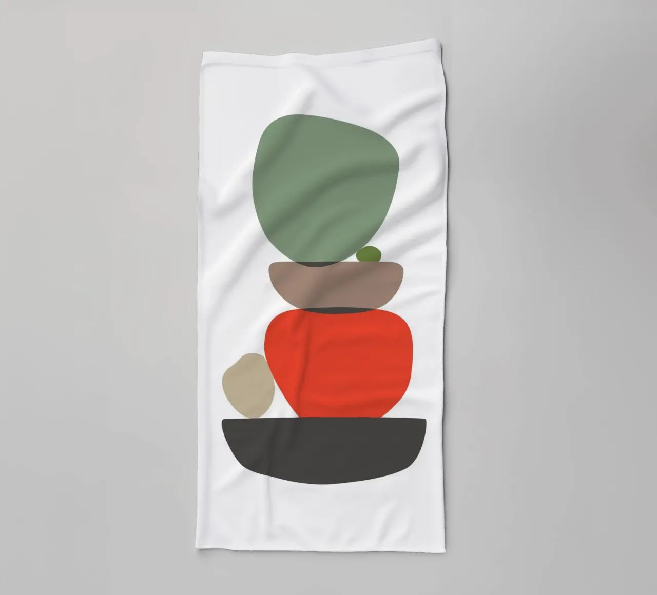 Balancing Shapes No. 3 asciugamano da bagno da lazydaypaper