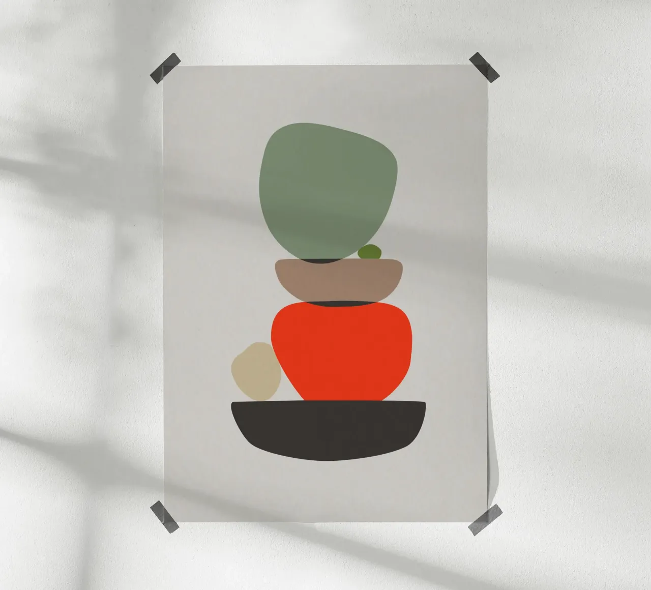 Balancing Shapes No. 3 poster da lazydaypaper