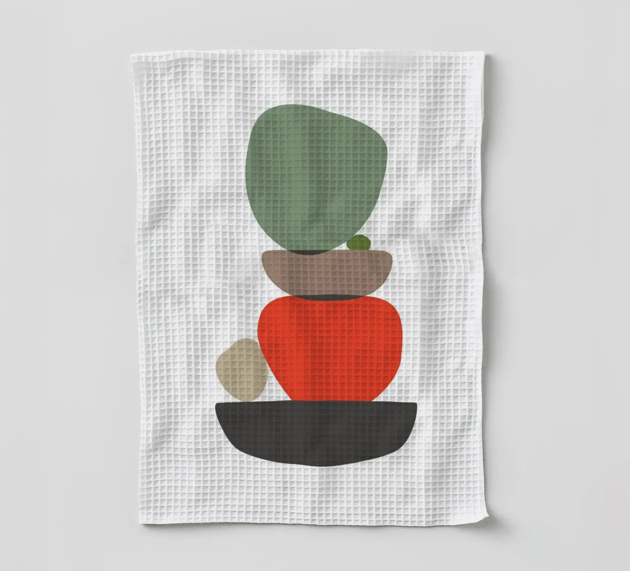 Balancing Shapes No. 3 canovaccio da cucina da lazydaypaper