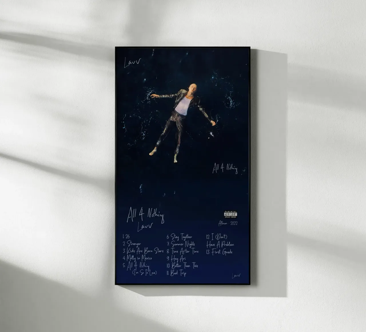 Lauv All 4 Nothing plexiglass da Asu Galak