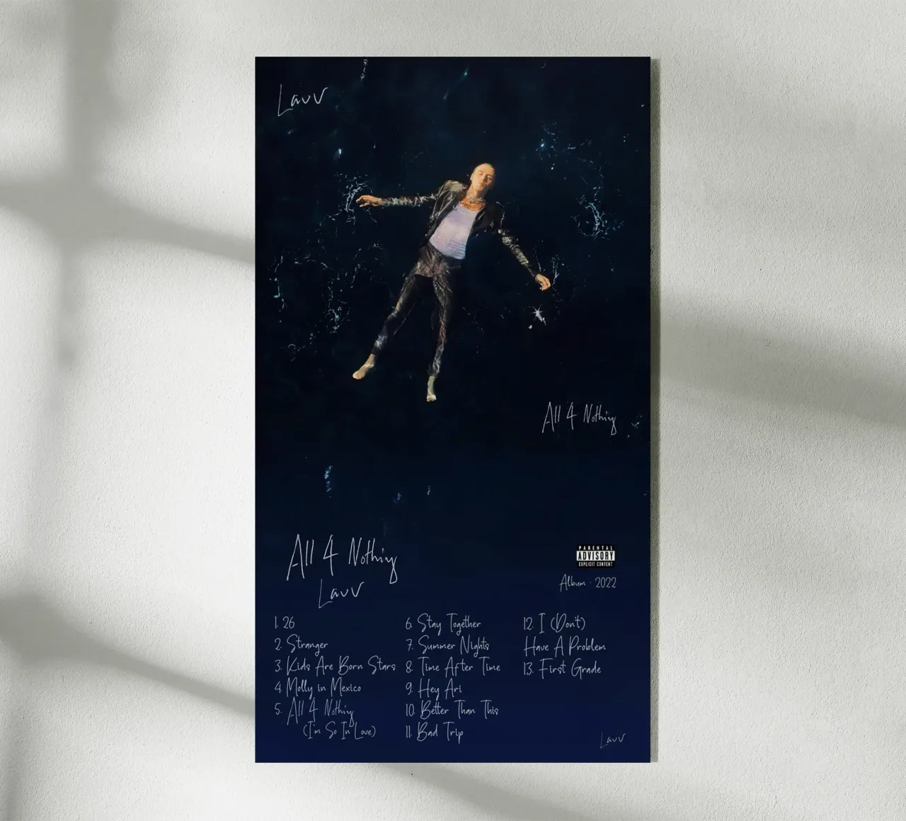 Lauv All 4 Nothing plexiglass da Asu Galak