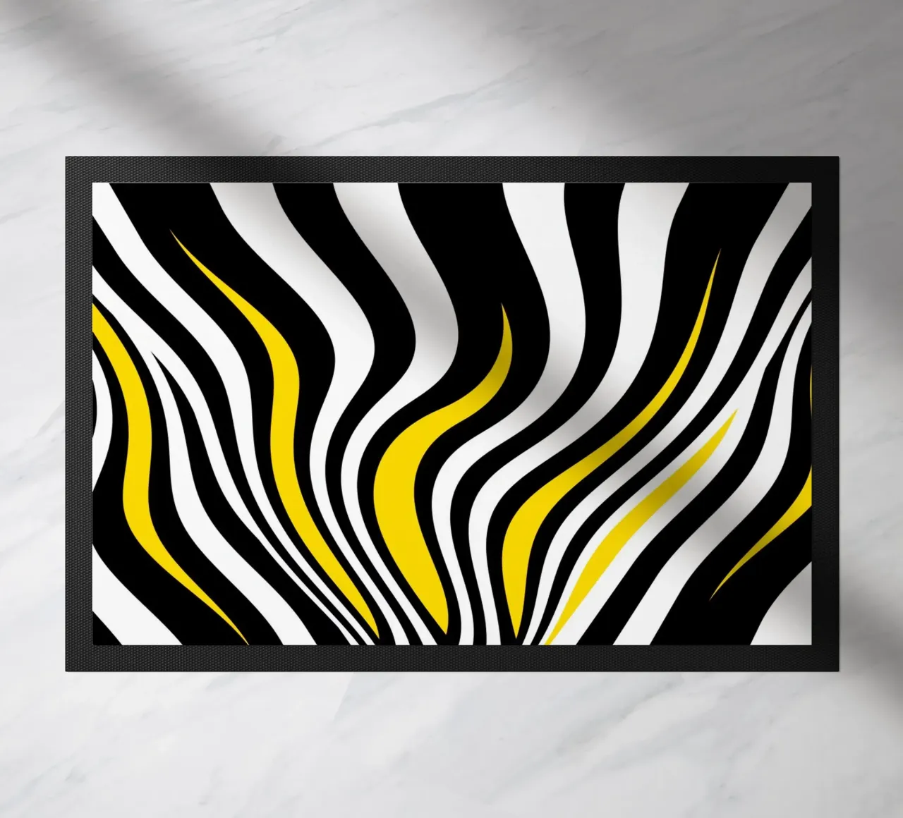 Abstract waves doormat by Atteloi