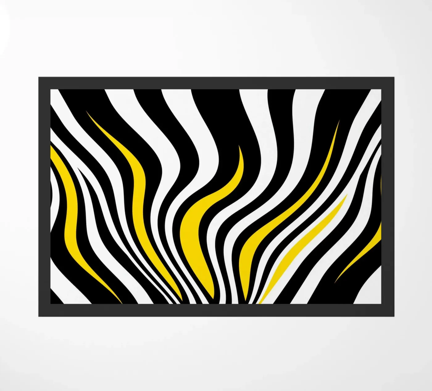 Abstrakte Wellen Fußmatte von Atteloi Art