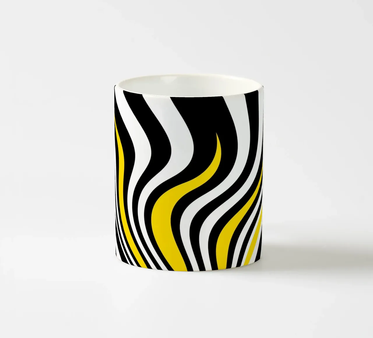 Abstracte golven keramische mok van Atteloi