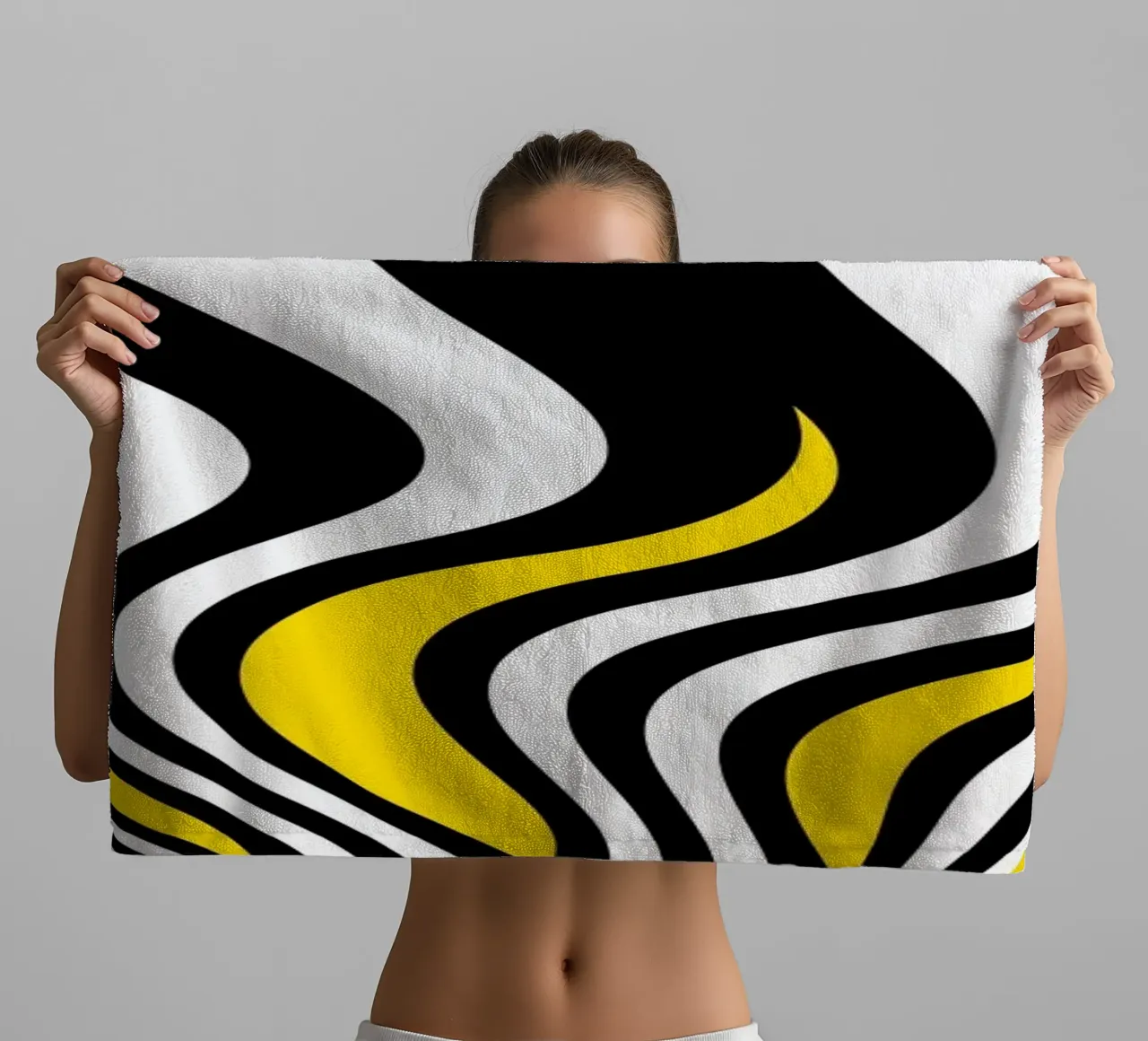Abstract waves towel by Atteloi