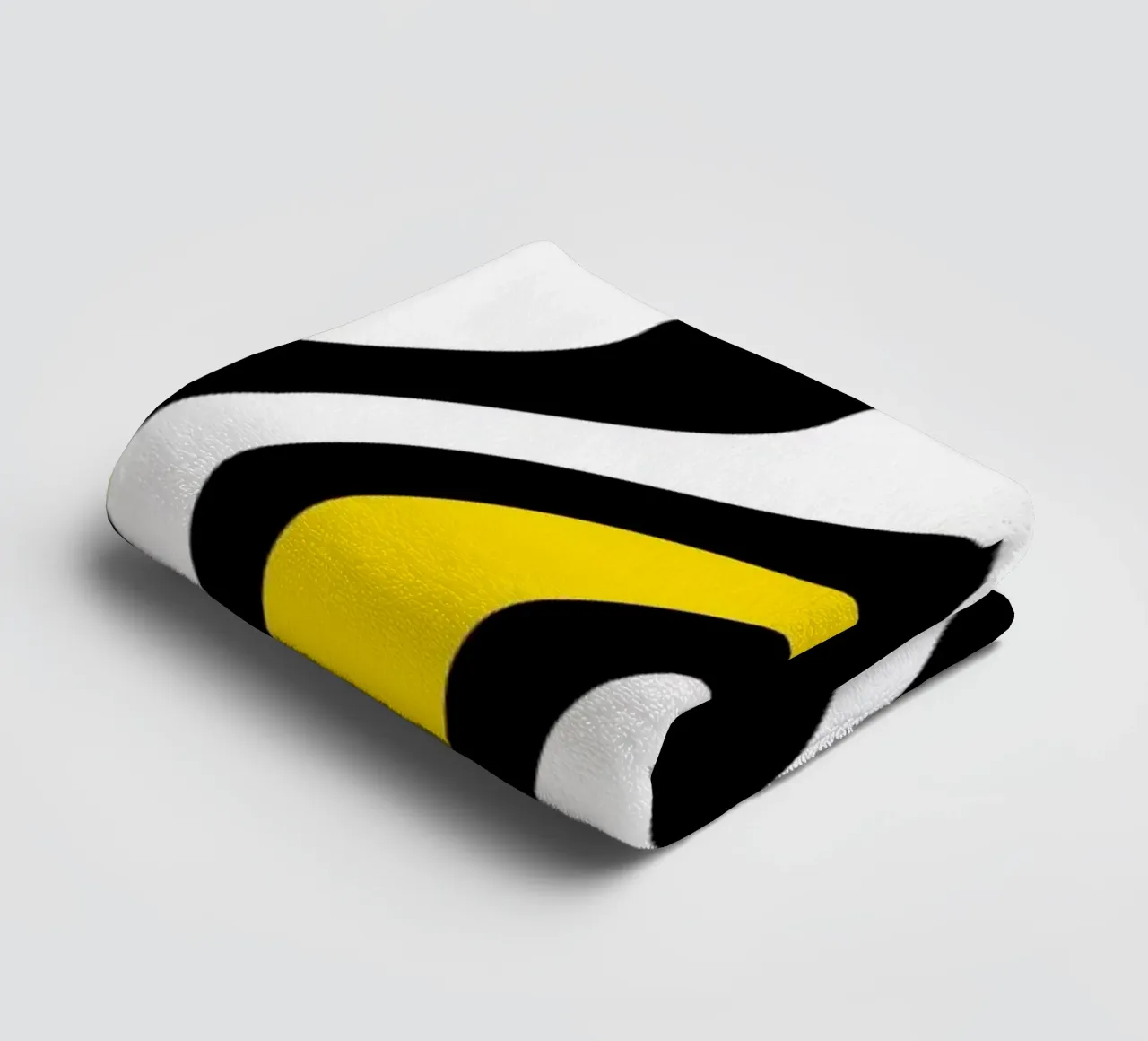 Abstract waves towel by Atteloi
