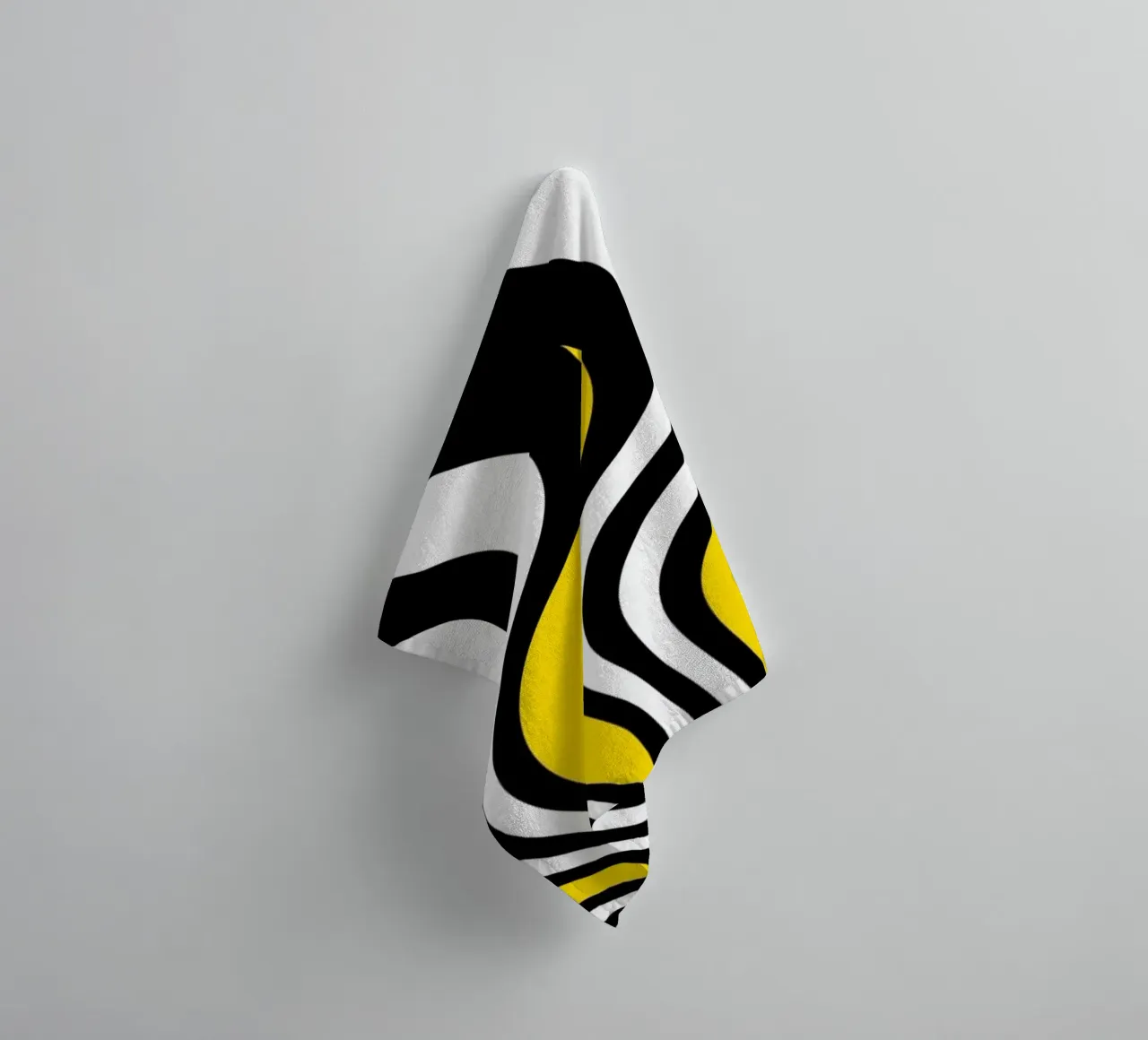 Abstract waves towel by Atteloi