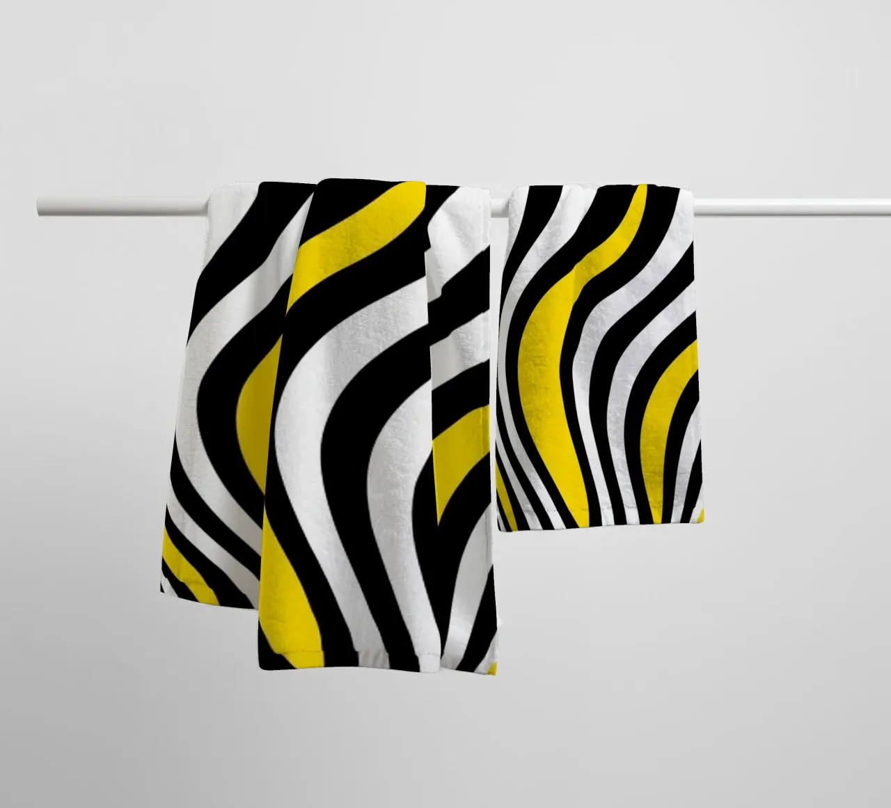 Abstract waves towel by Atteloi