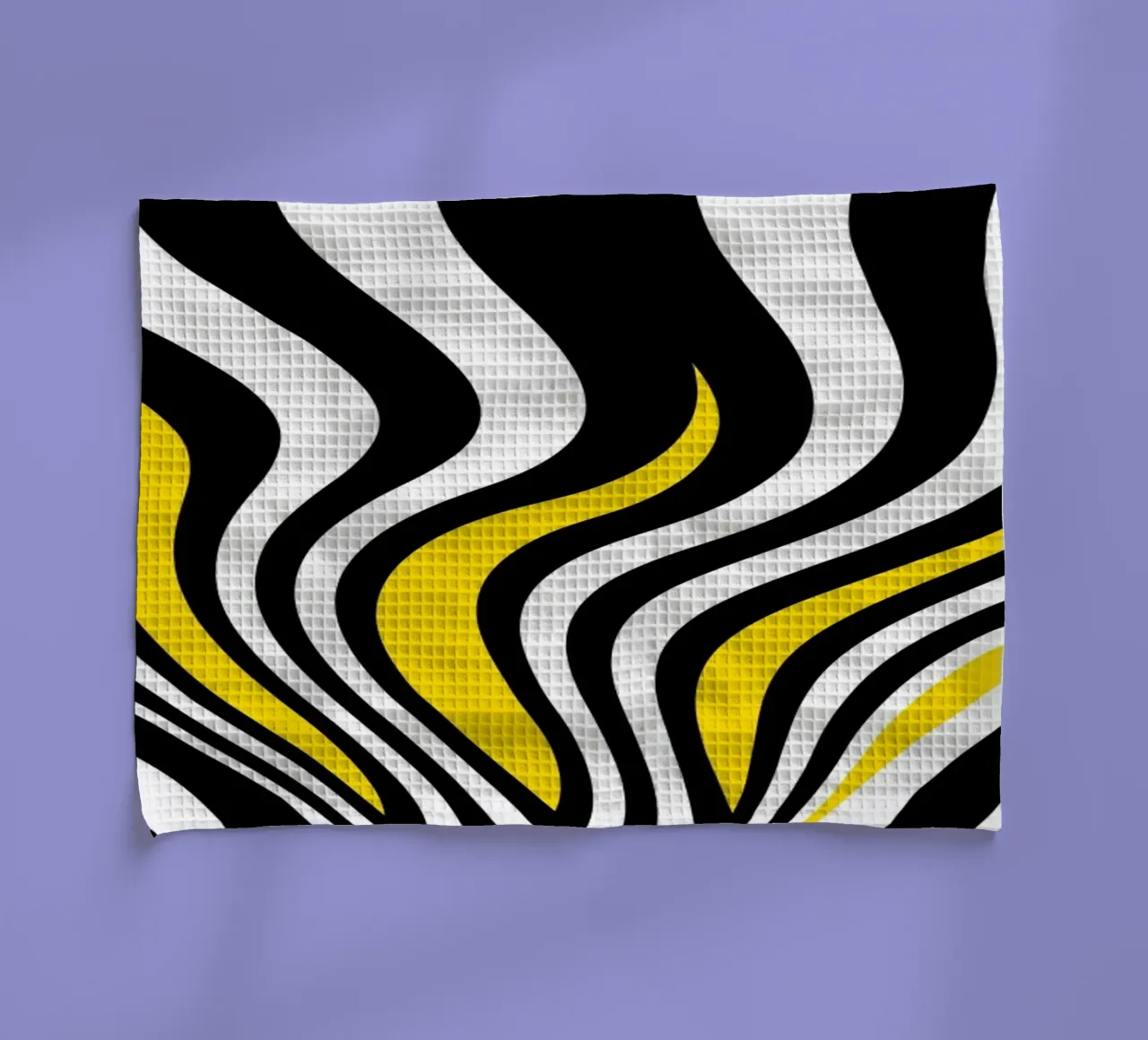 Abstracte golven theedoek van Atteloi