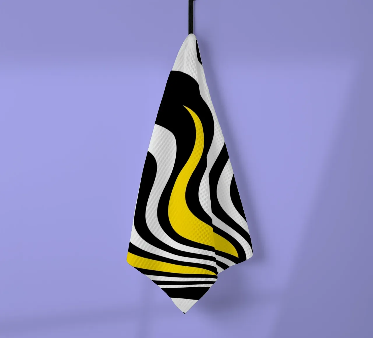 Abstracte golven theedoek van Atteloi