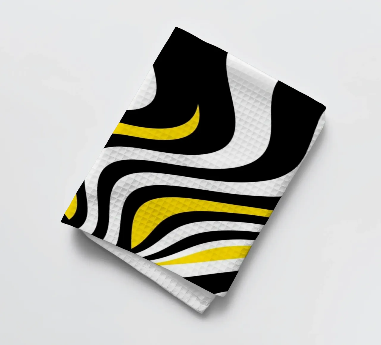 Abstracte golven theedoek van Atteloi