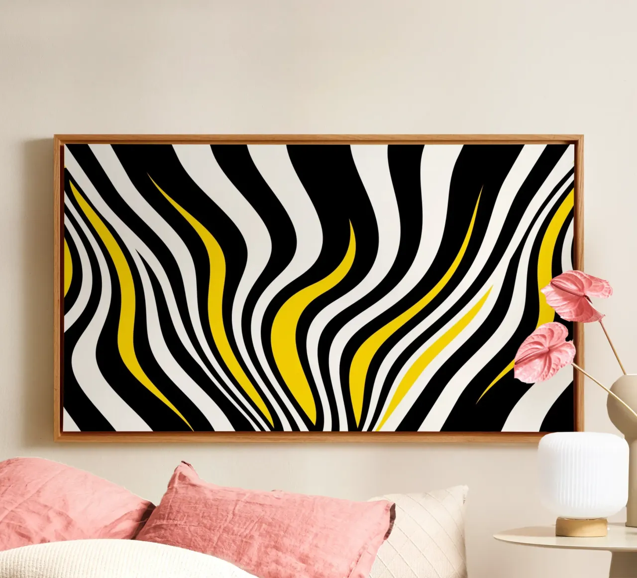Abstracte golven canvas van Atteloi
