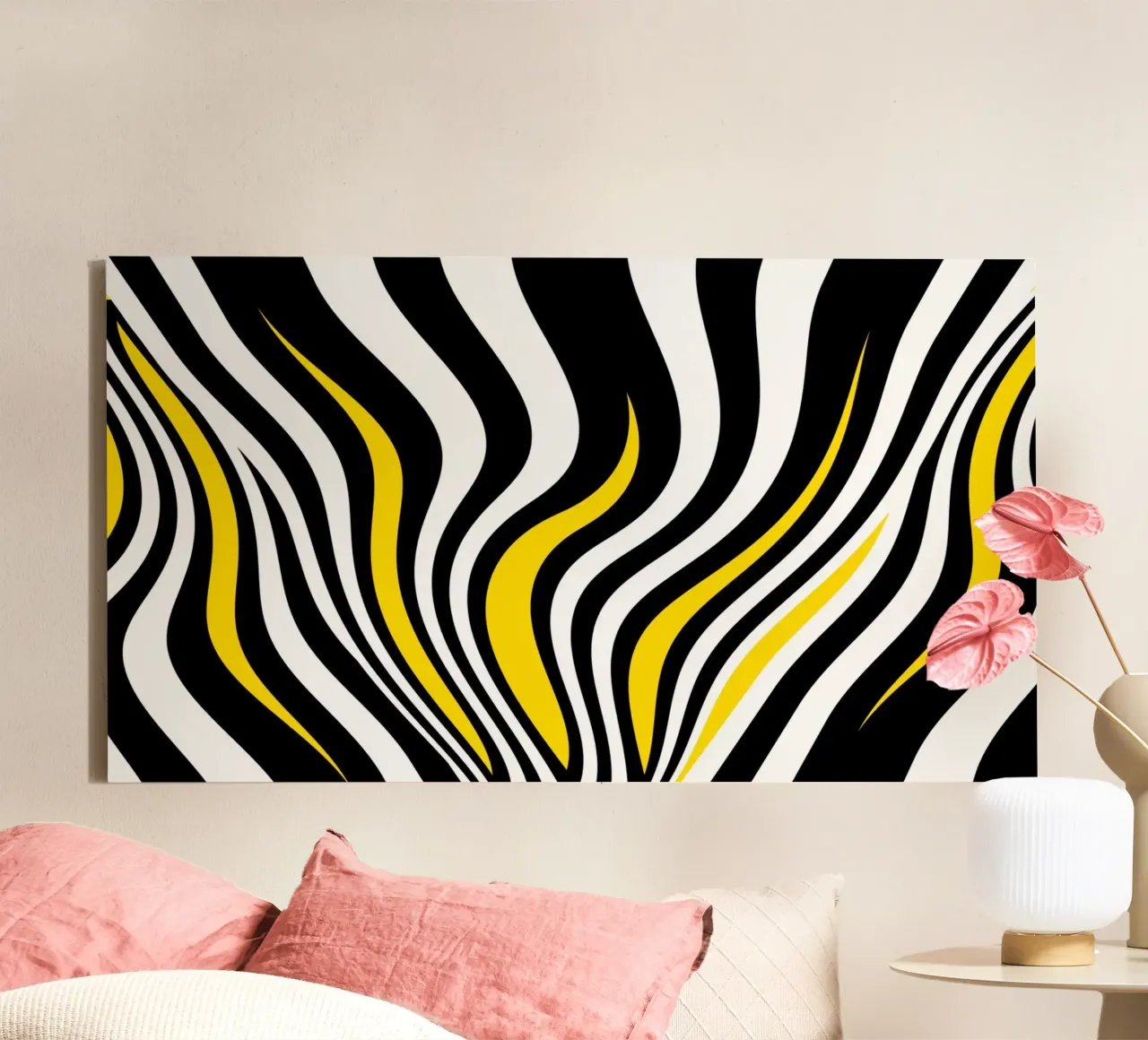 Abstracte golven canvas van Atteloi