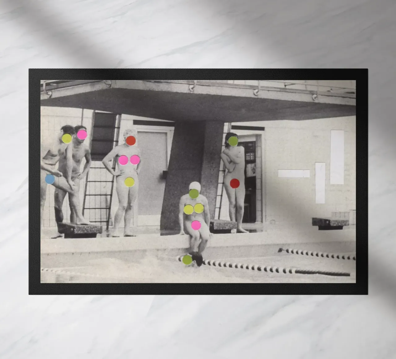 Modesty doormat by Cassia Beck Collage