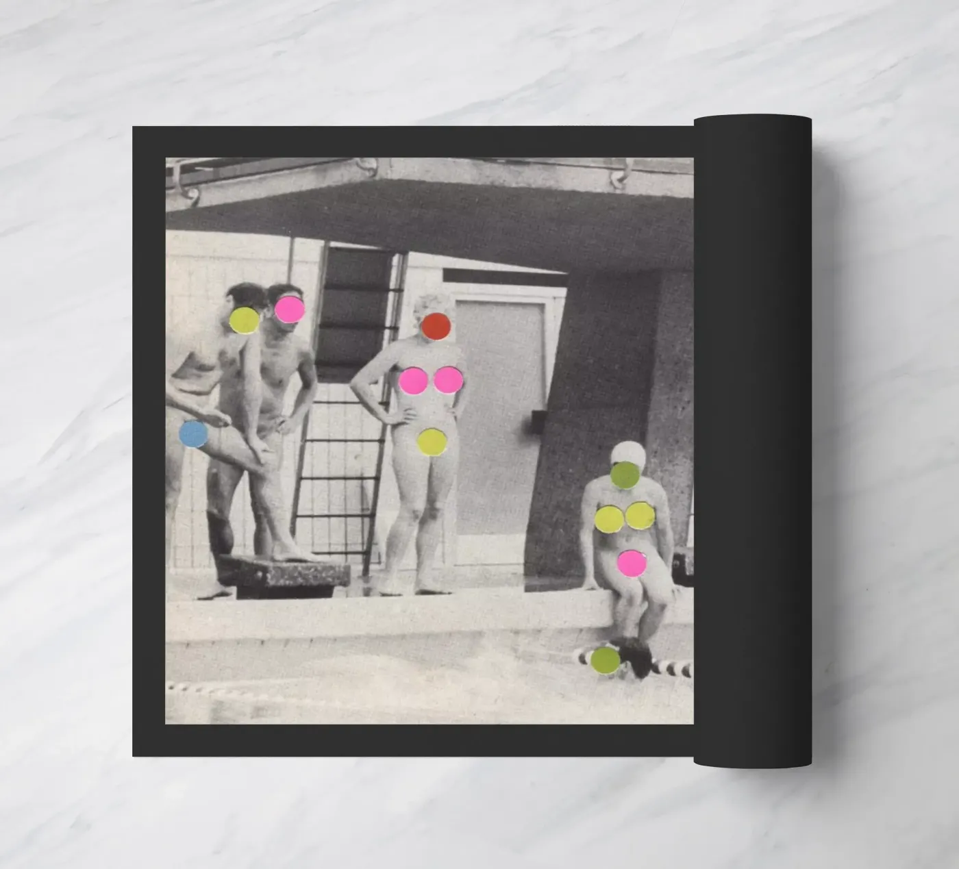 Bescheidenheid deurmat van Cassia Beck Collage