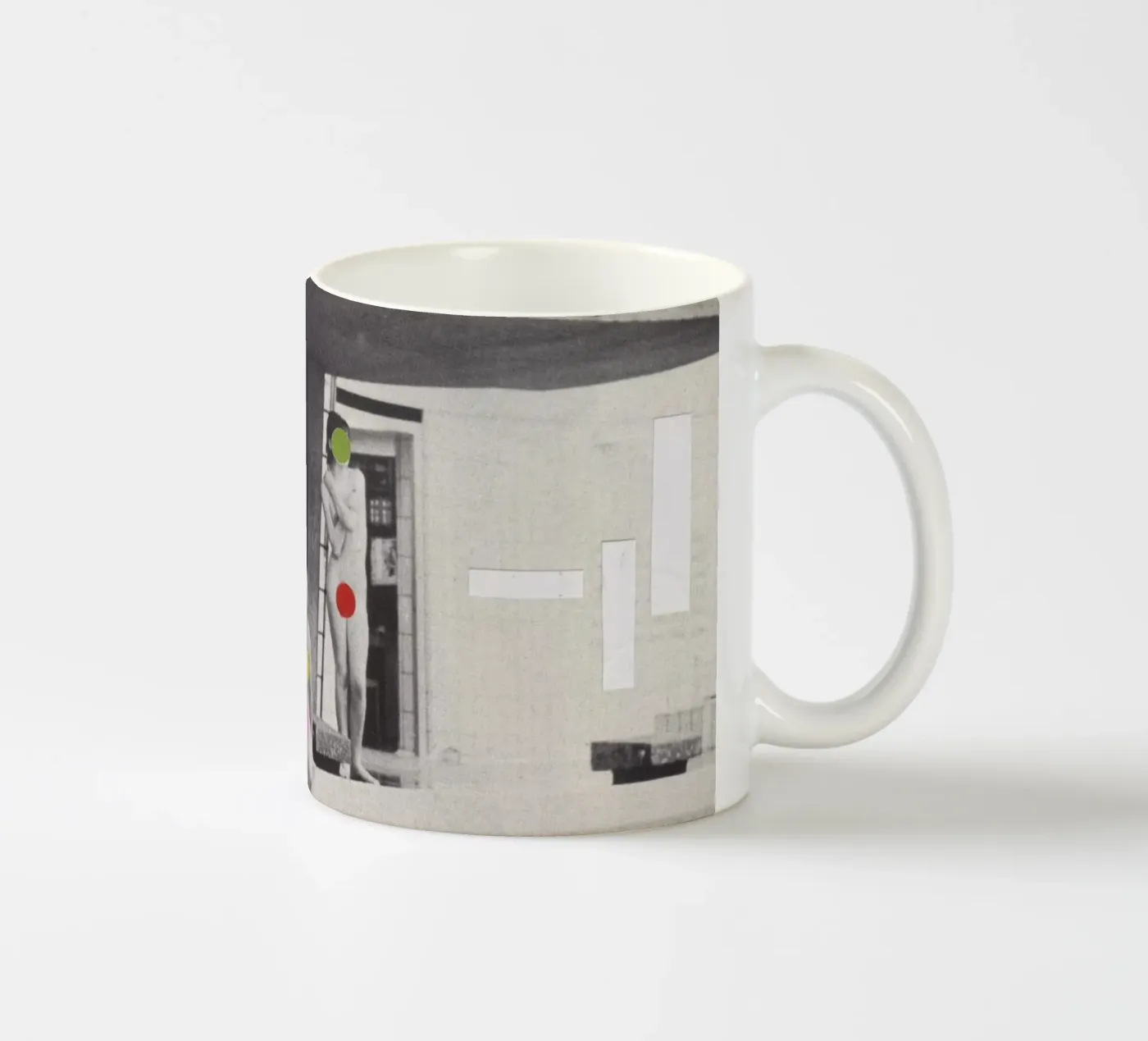 Modesty Keramik Tasse von Cassia Beck Collage