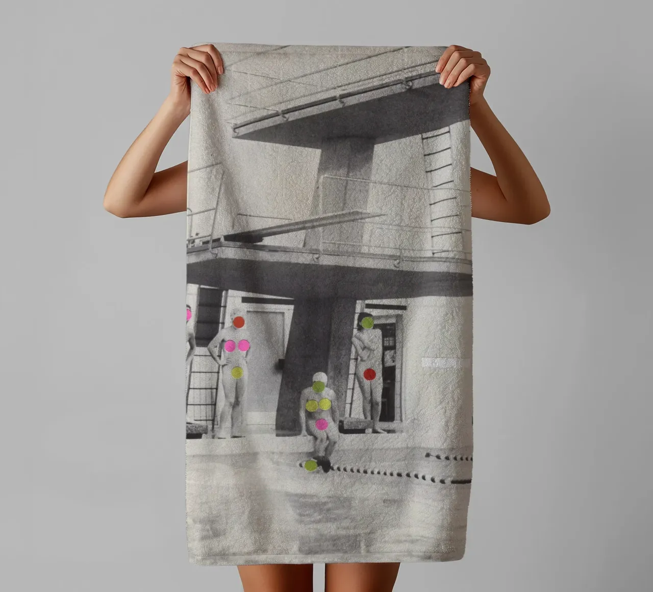 Modesty towel by Cassia Beck Collage