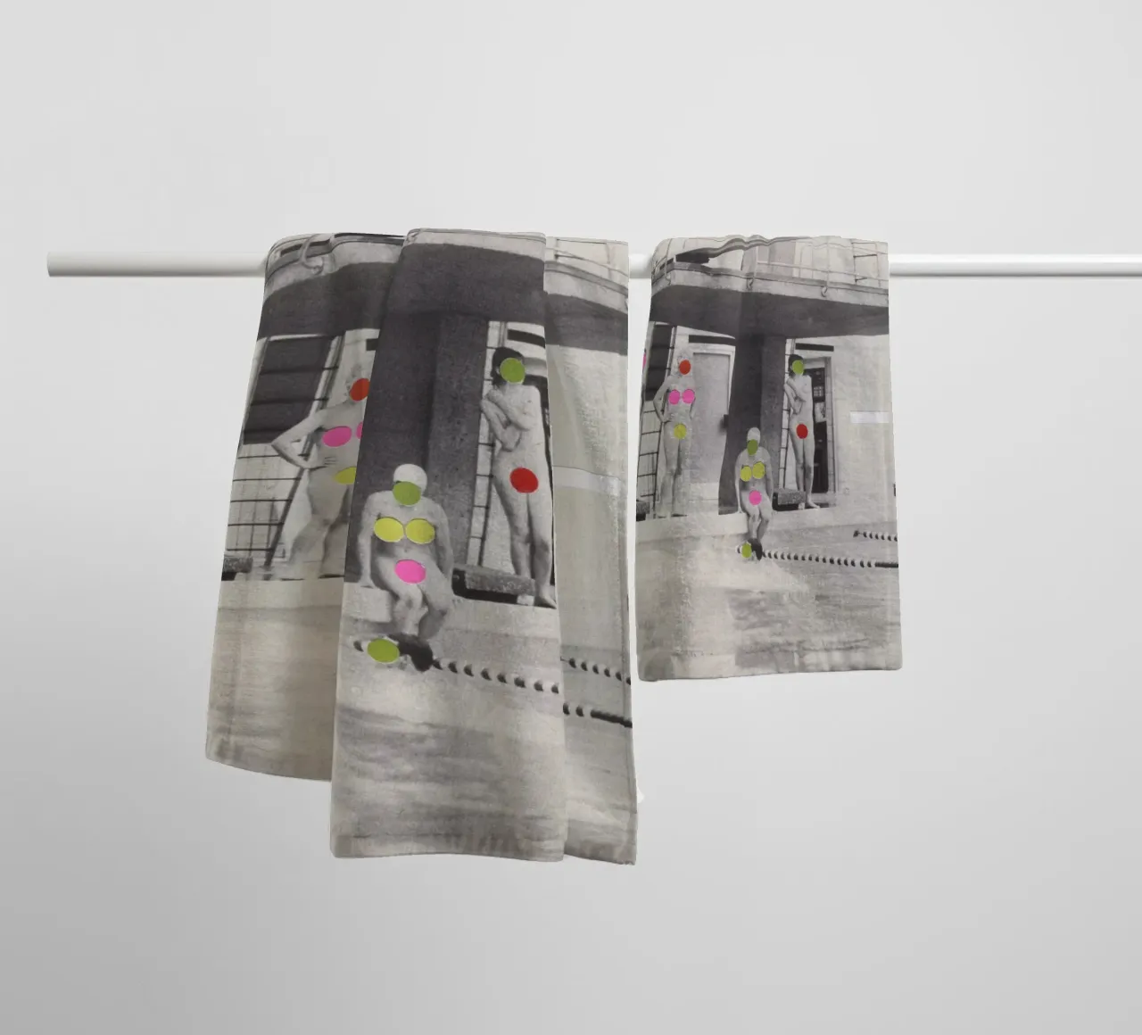 Modesty towel by Cassia Beck Collage