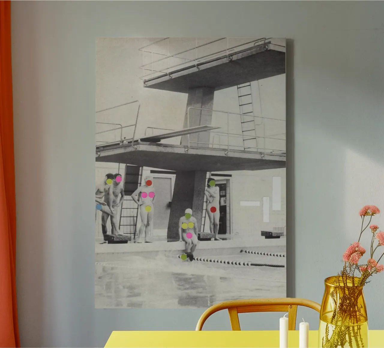 Modesty canvas by Cassia Beck Collage