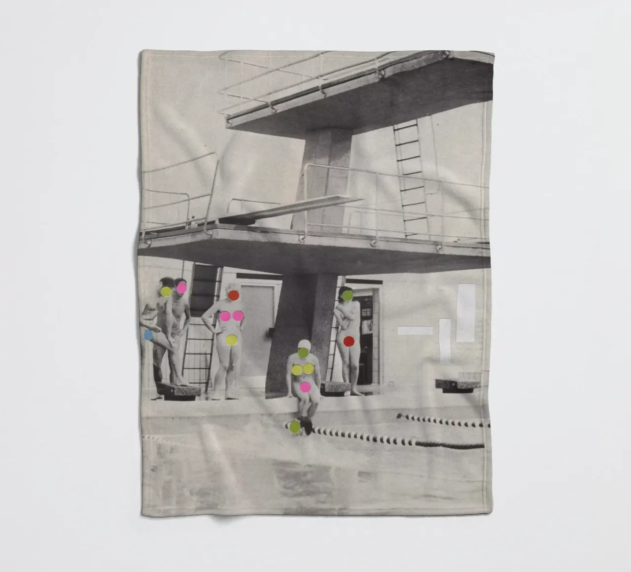 Modesty fleece blanket by Cassia Beck Collage