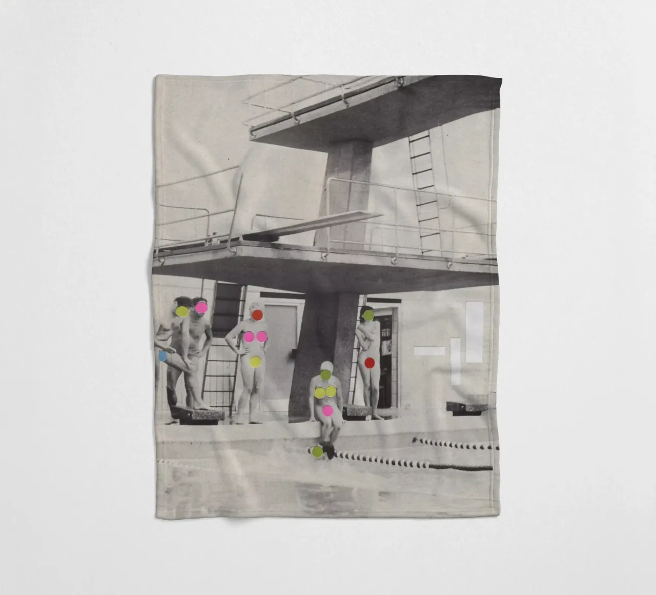 Modesty fleece blanket by Cassia Beck Collage