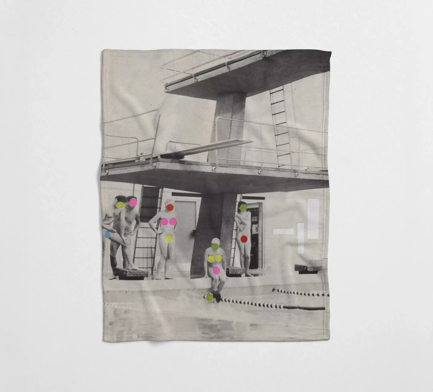 Modesty fleece blanket by Cassia Beck Collage