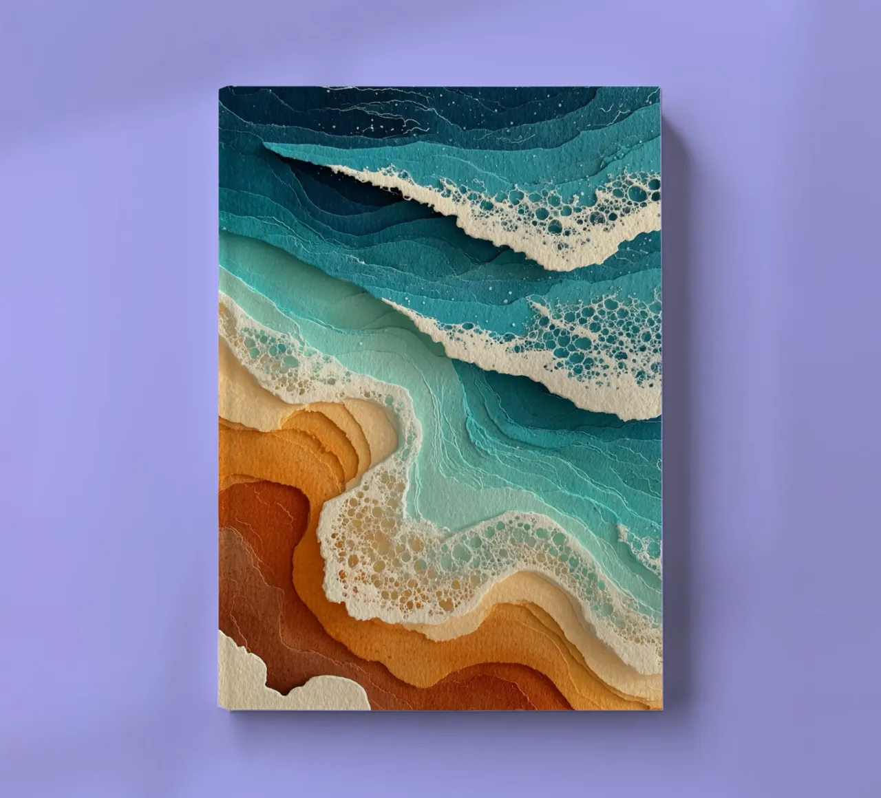 Abstract Coastal Flow notebook by Mosaic Dialogue
