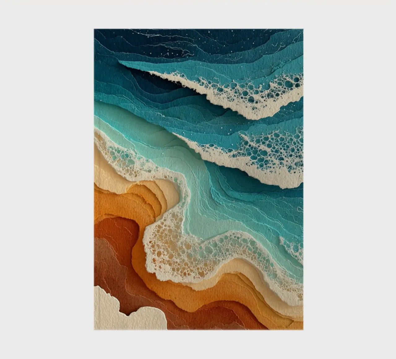 Abstract Coastal Flow notebook by Mosaic Dialogue