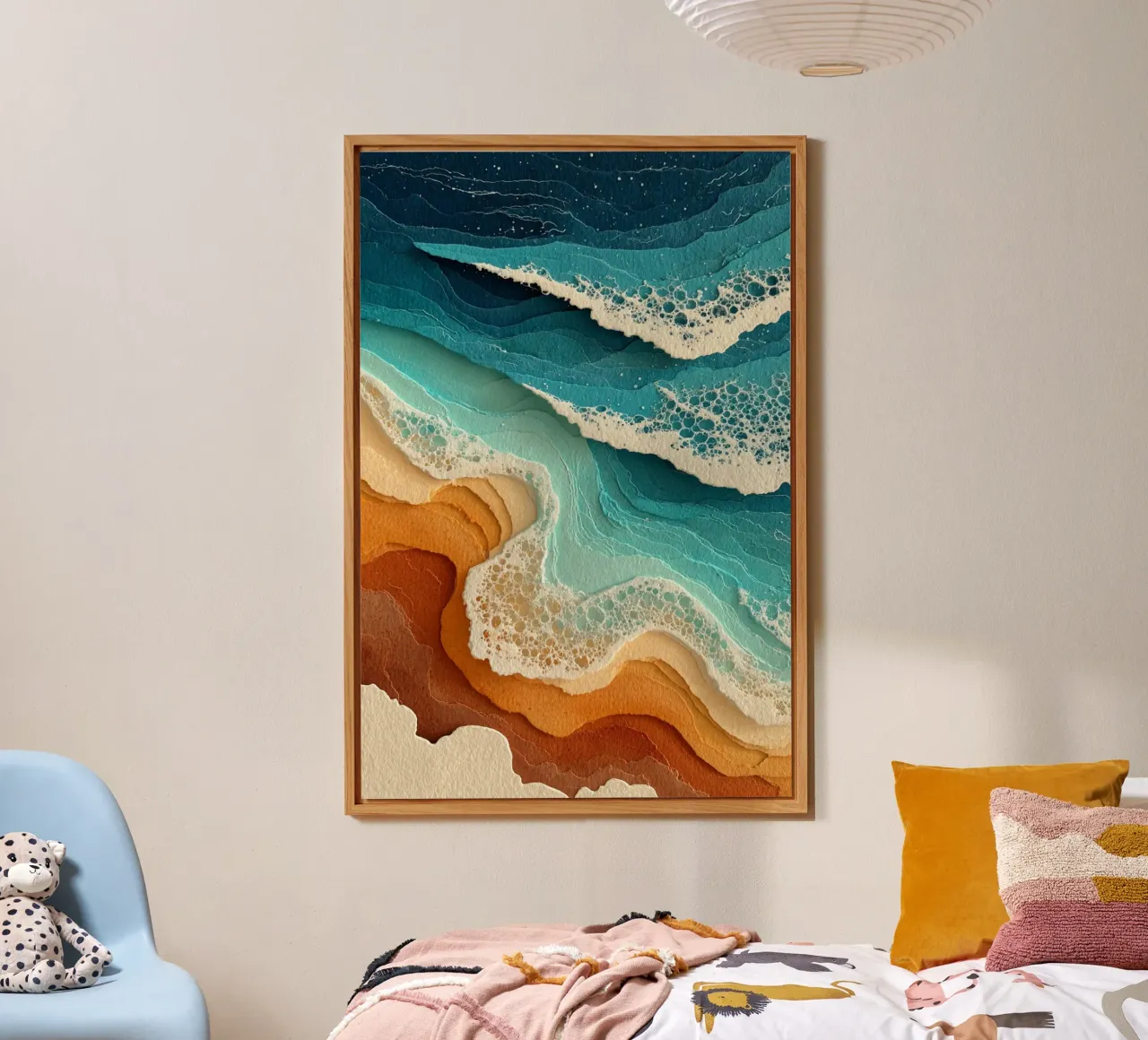 Abstract Coastal Flow alluminio dibond da Mosaic Dialogue