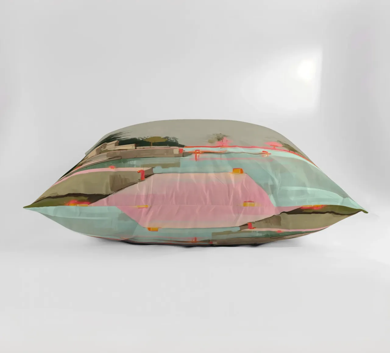 Silenzio sul molo rosa cuscino da Carina Pop & Pastell