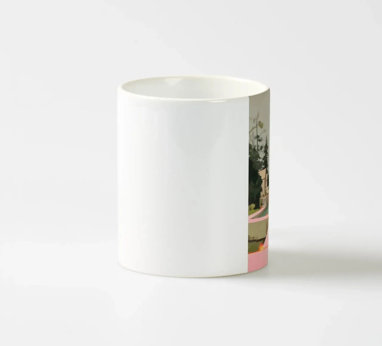 Silenzio sul molo rosa tazza in ceramica da Carina Pop & Pastell