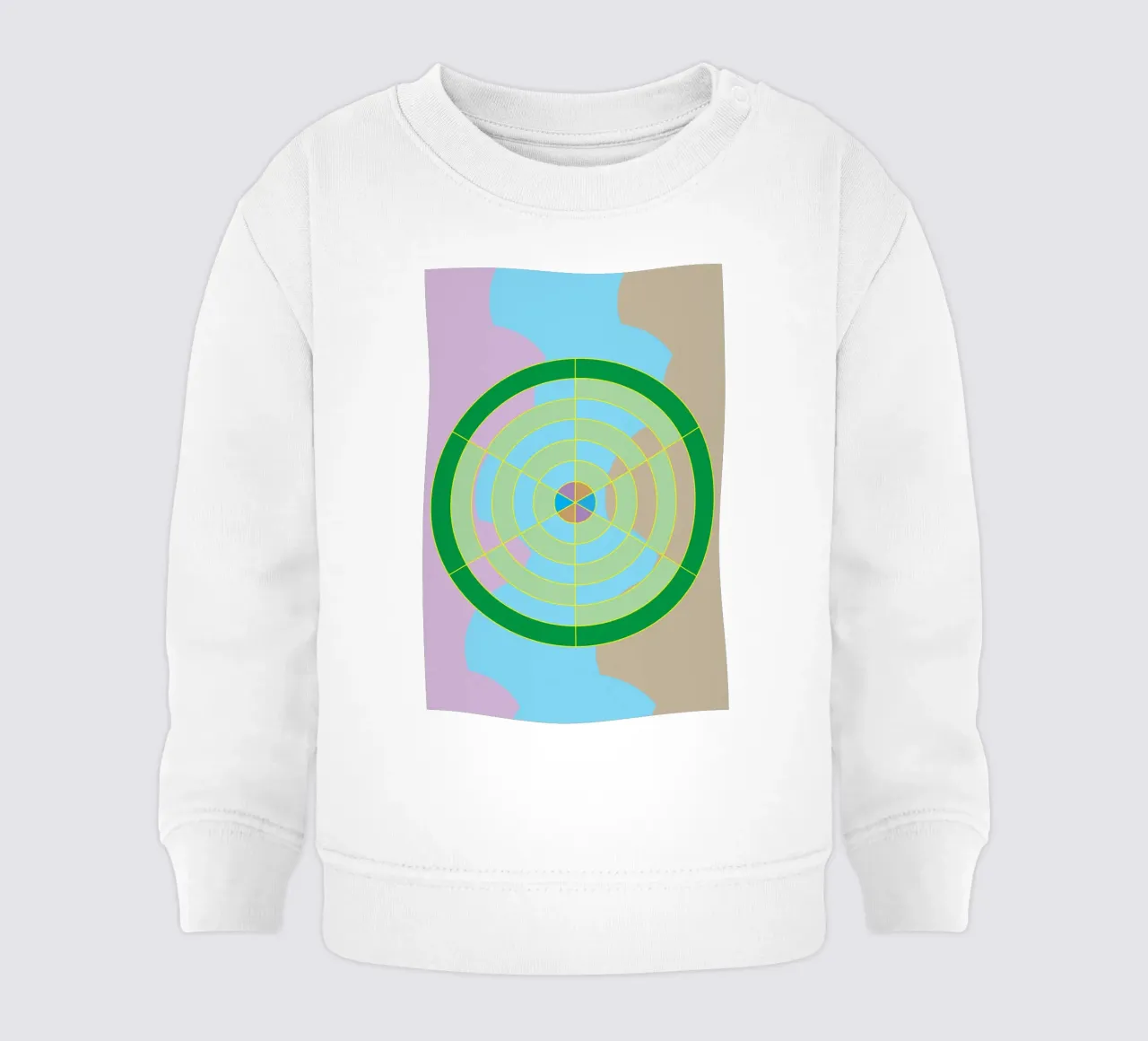 cerchio bullseye felpa neonato da boeboe