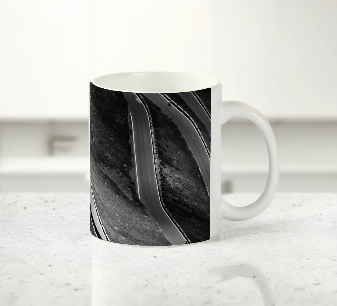 Strada del Passo dello Stelvio tazza in ceramica da Fjöllart