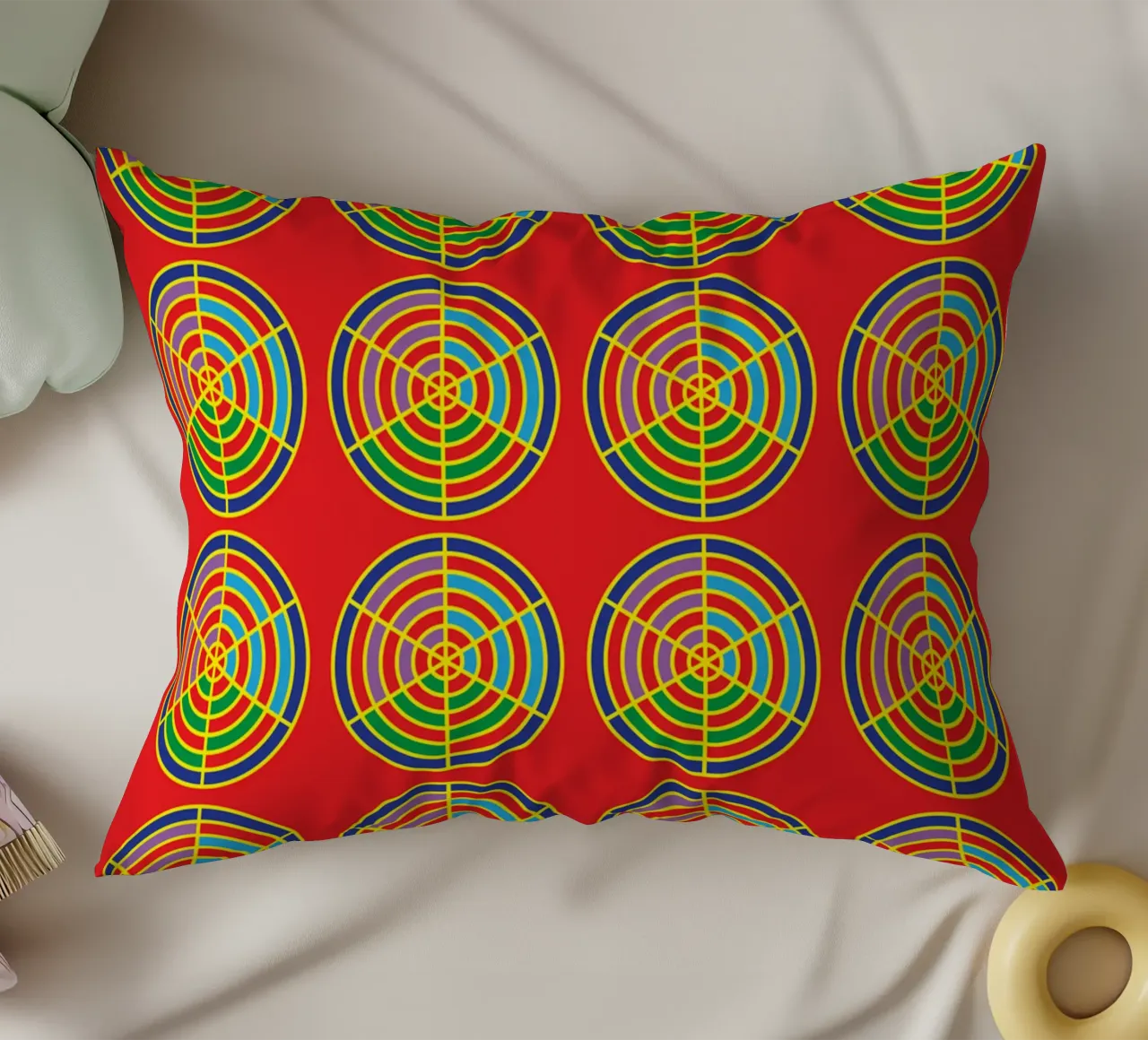 cerchio a spirale bullseye cuscino da boeboe