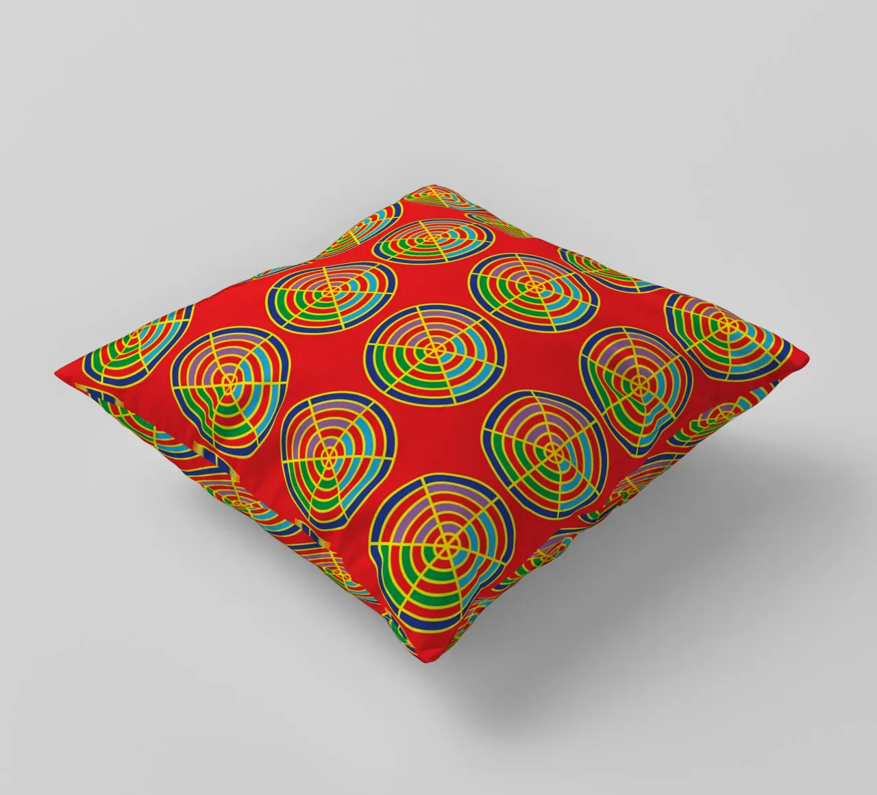 cerchio a spirale bullseye cuscino da boeboe