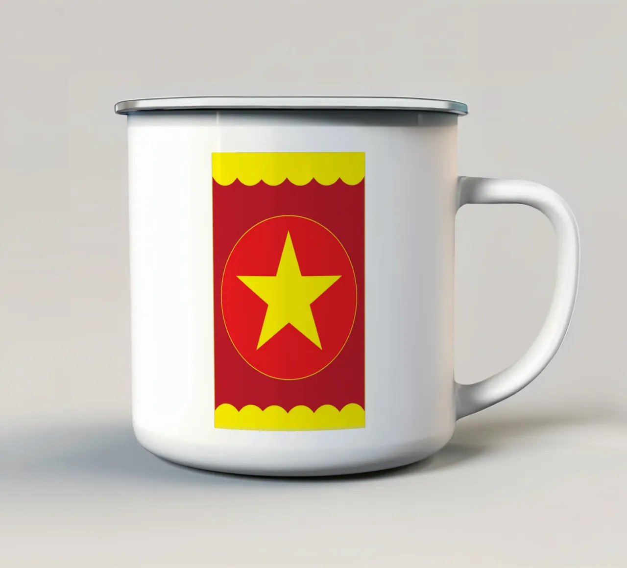 cerchio e stella tazza in smalto da boeboe