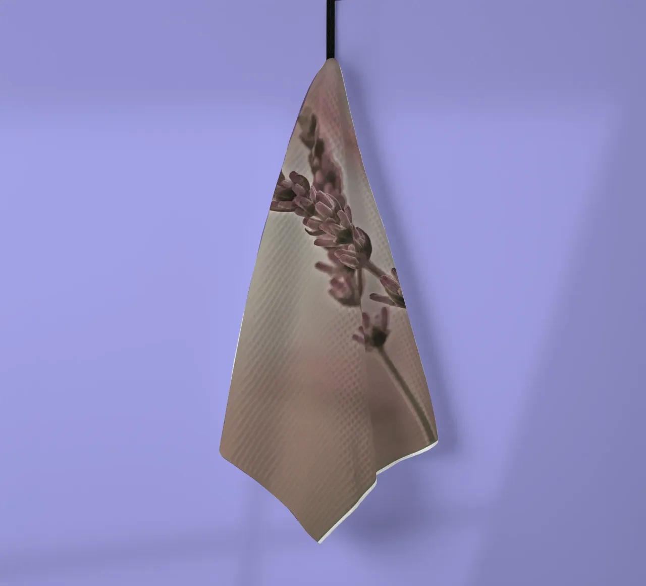 Two sprigs of lavender tea towel by Something for you