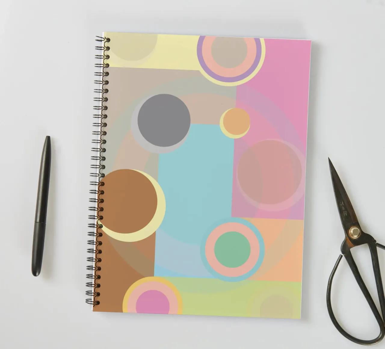 circle calm rotation spiral notebook by boeboe