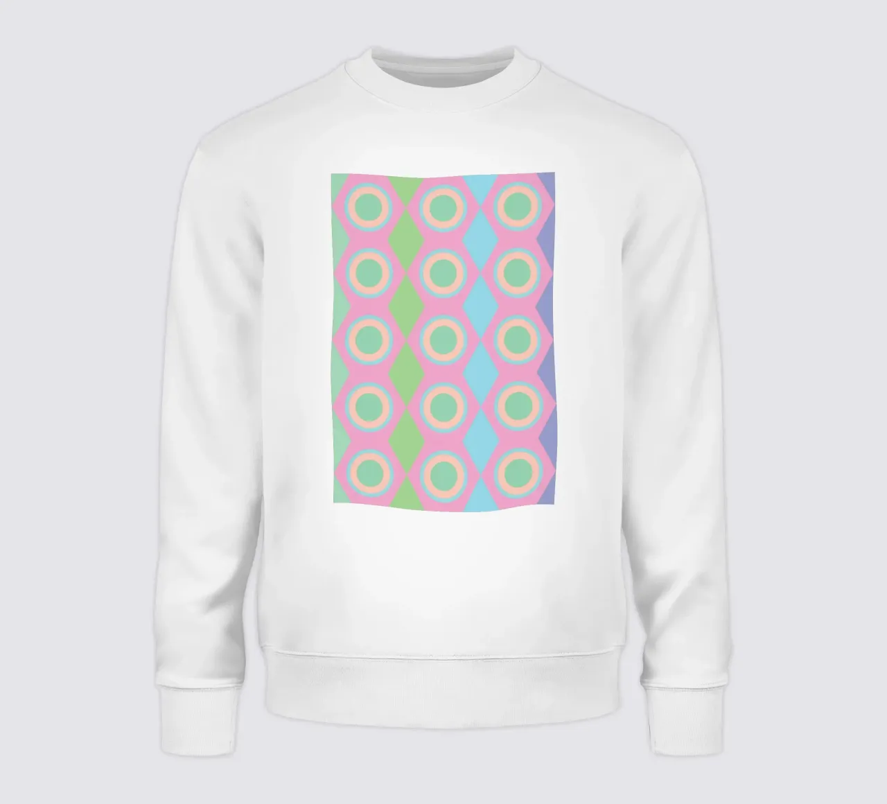 circle diamond webbing sweatshirt by boeboe