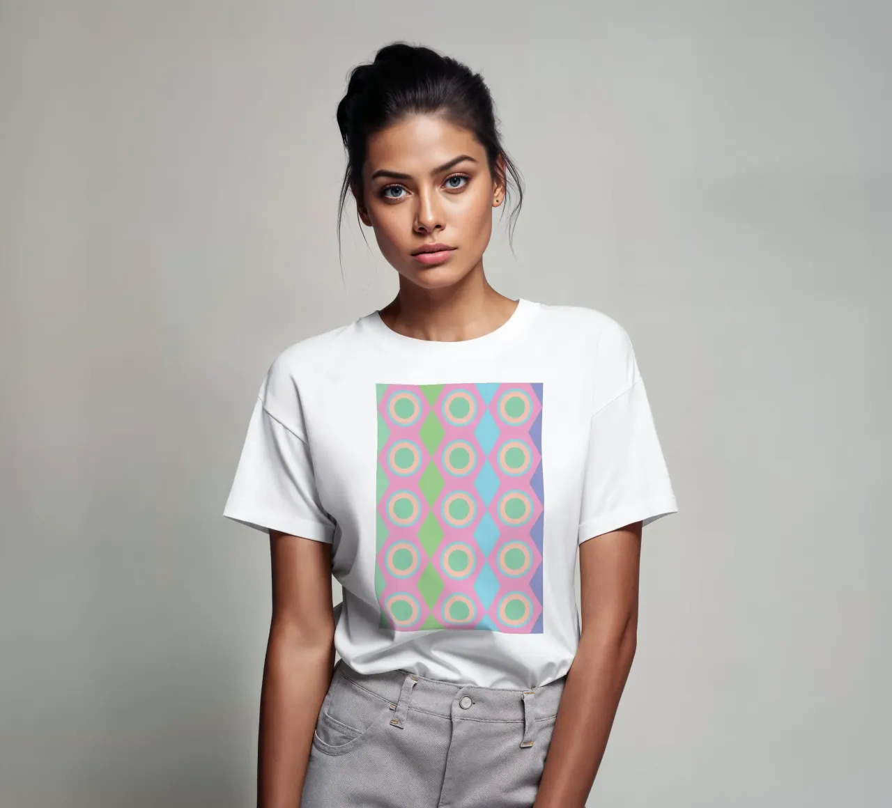 circle diamond webbing t-shirt da boeboe