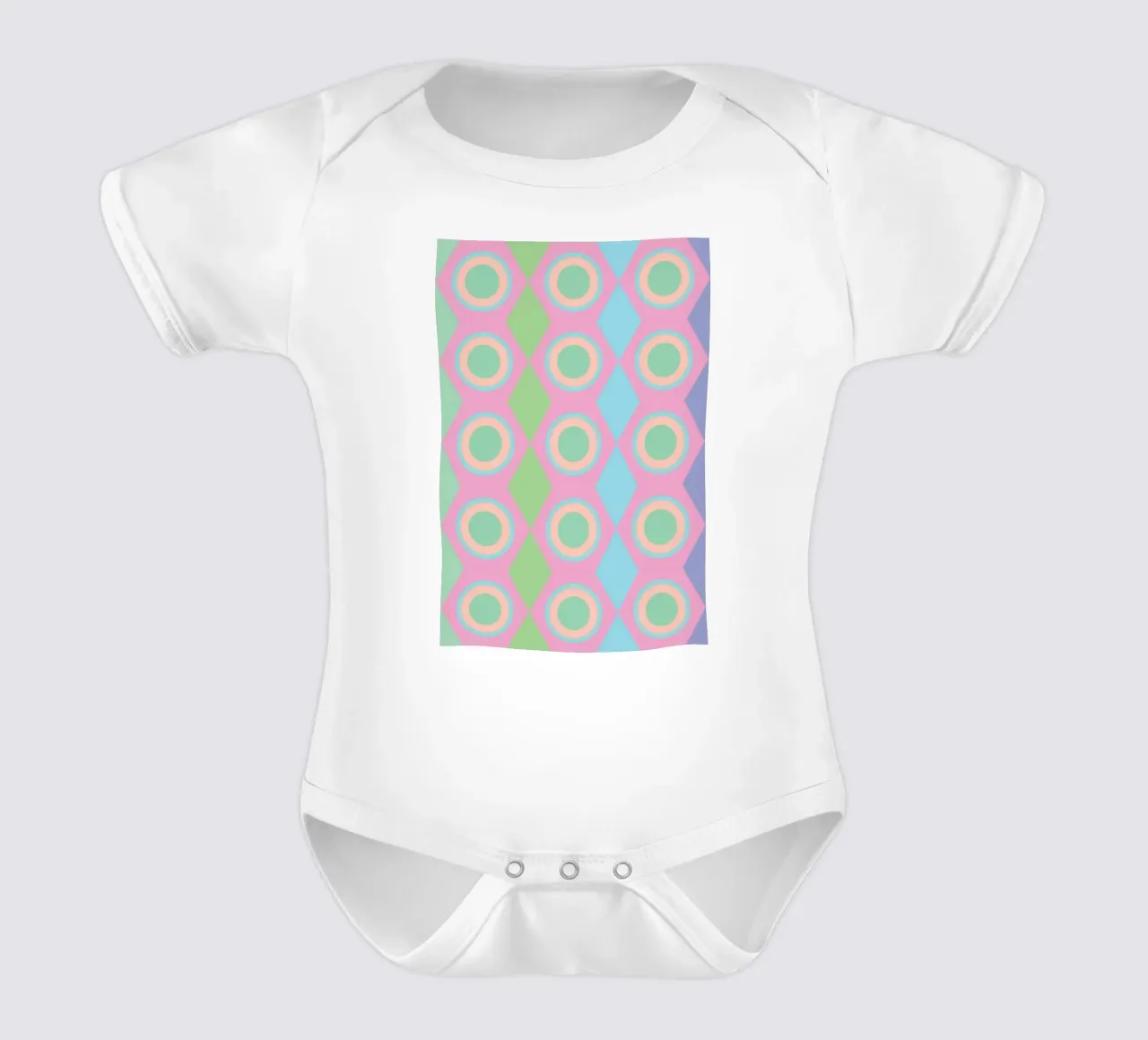 circle diamond webbing body neonato maniche corte da boeboe