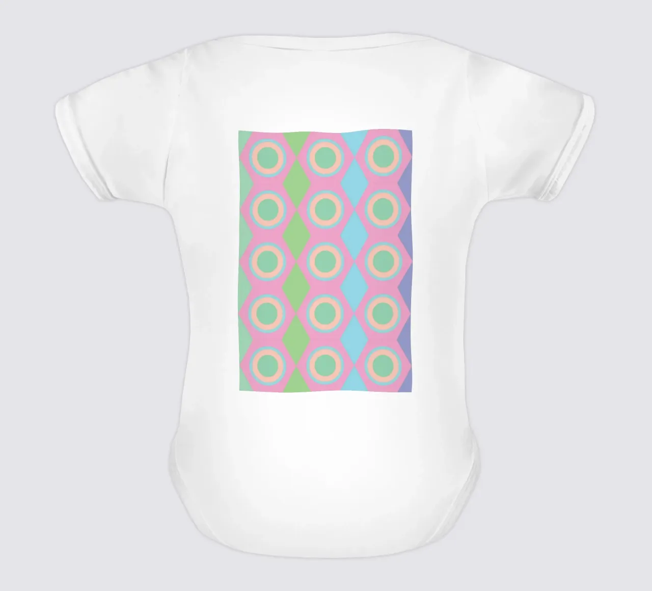 circle diamond webbing body neonato maniche corte da boeboe