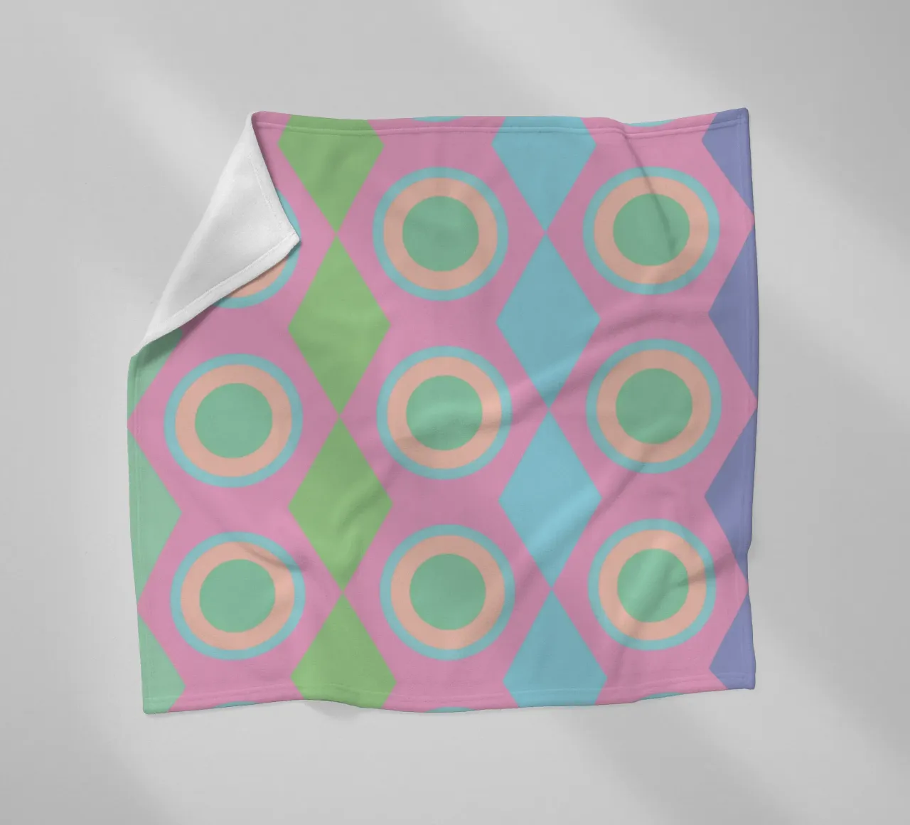 circle diamond webbing coperta in pile da boeboe