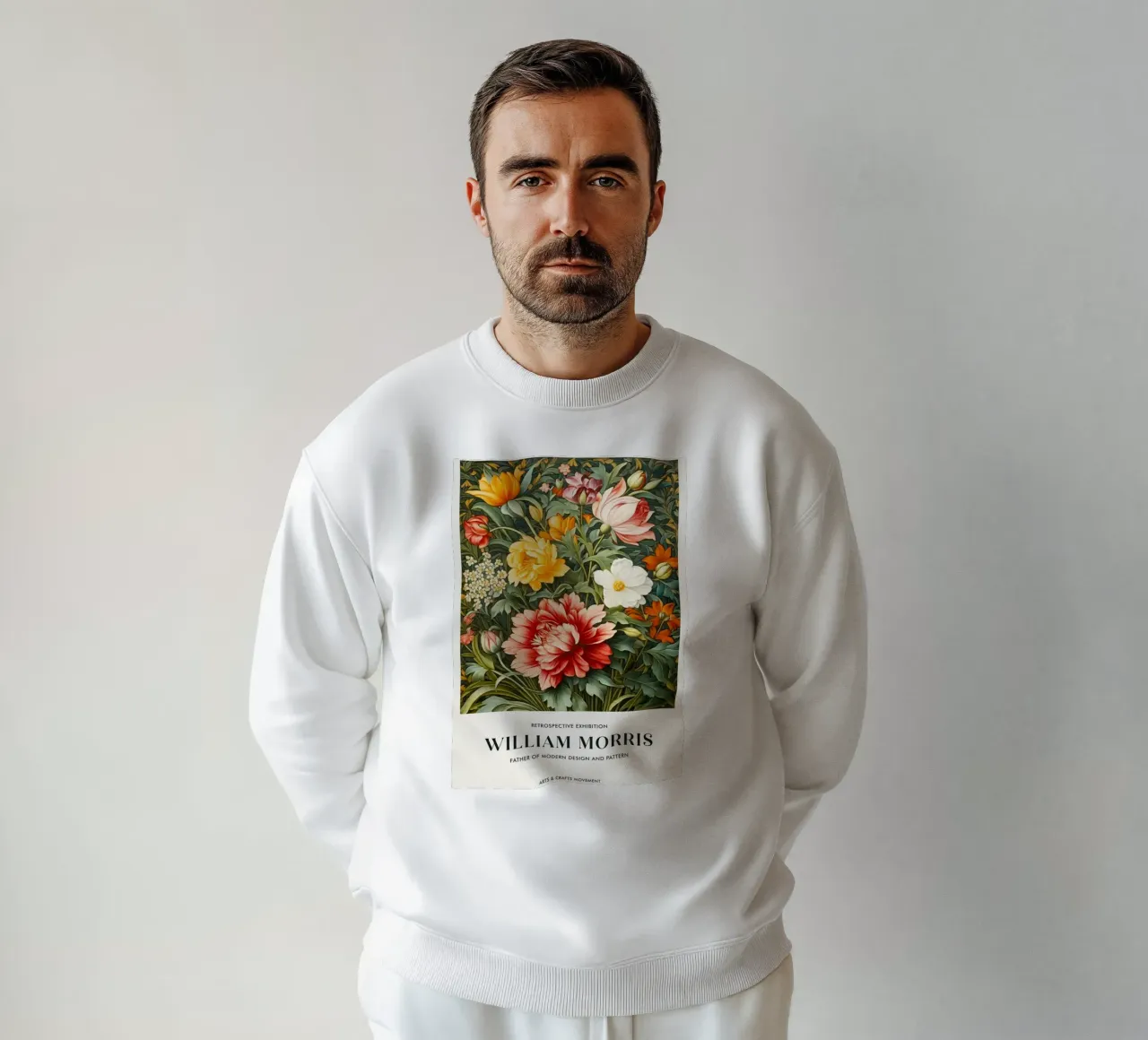 William Morris Rosa e foglie felpa da KOOL STORE